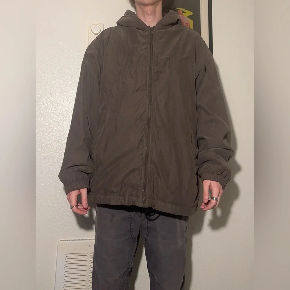 Men's Brown Hooded Jacket
